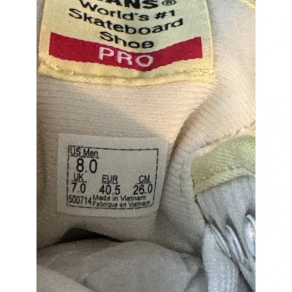 Vans Authentic Pro Pale Banana Marshmallow Rare Extra Laces- Men's Size 8 New